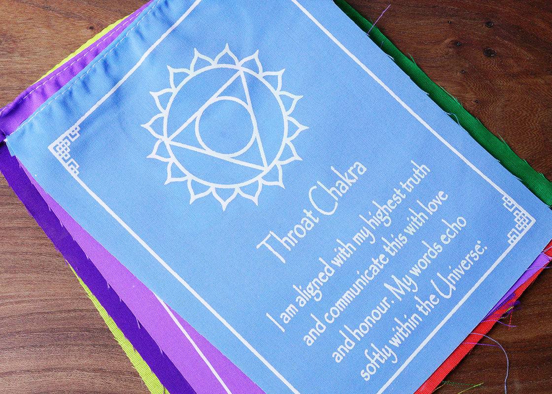 7 Chakra Flag - Medium